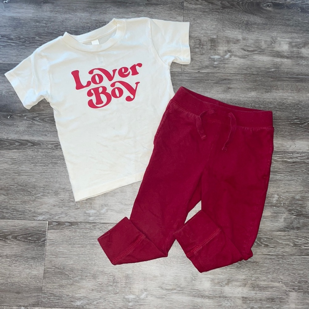Lover Boy T-Shirt with Matching GAP Pants